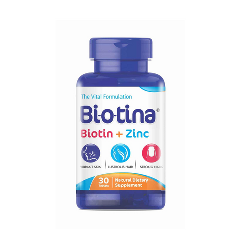Biotina Biotin + Zinc 30 Tablets